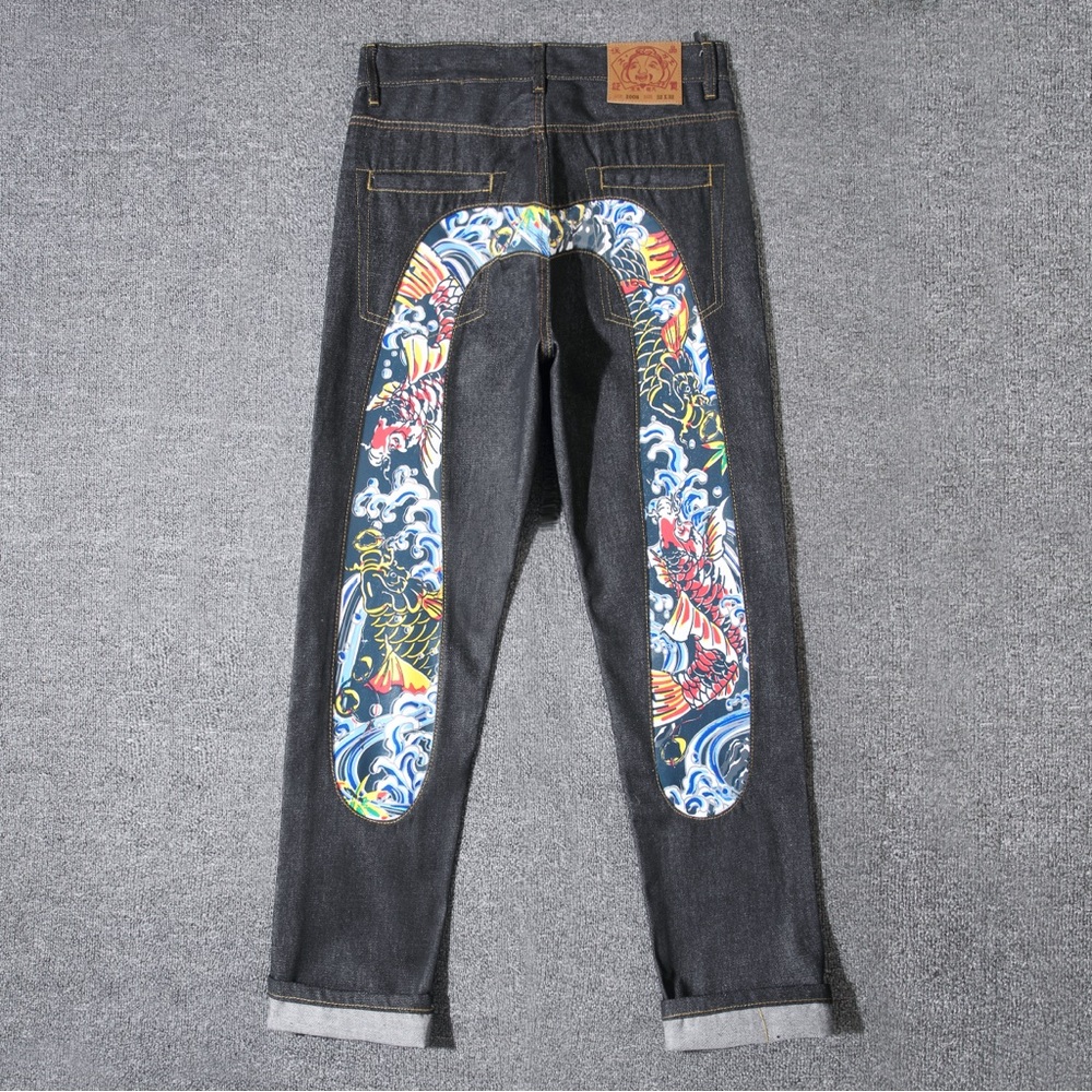 Evisu Dark Wash Men’s Jeans